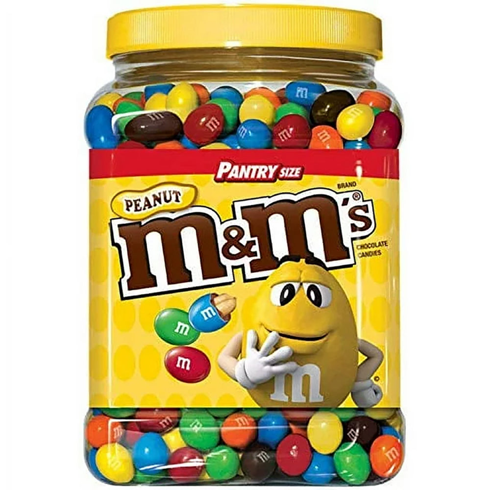 M&M chocolate jar